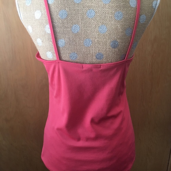 🌹3/$25🌹Daisy Fuentes Coral Chiffon Top with Cami - Picture 6 of 8